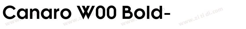 Canaro W00 Bold字体转换
